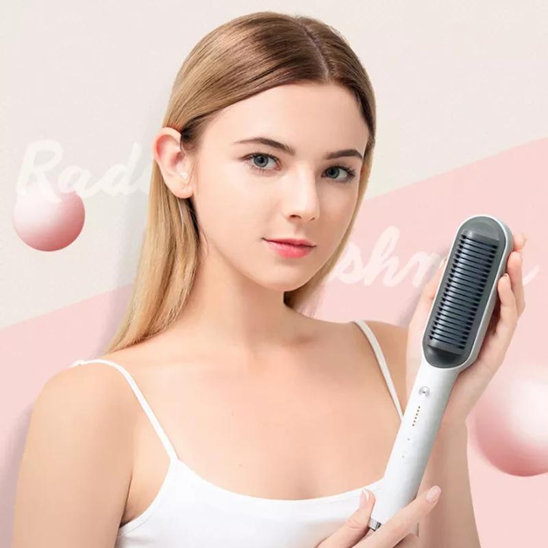 Anion Hair Escova de cabelo 3 em 1 - Alisa, Seca e Hidrata