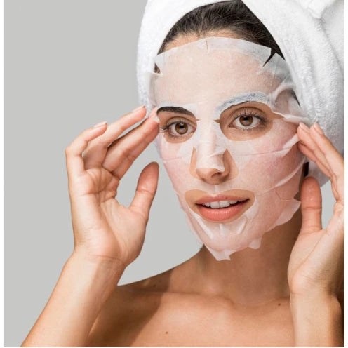 Máscara facial- ácido hialurônico.